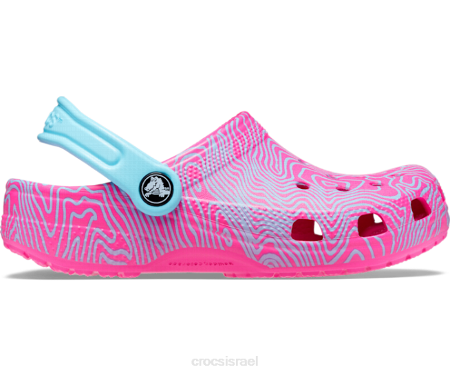 נעליים il Crocs ילדים סתימה טופוגרפית קלאסית מיץ/מולטי 2DZ4579