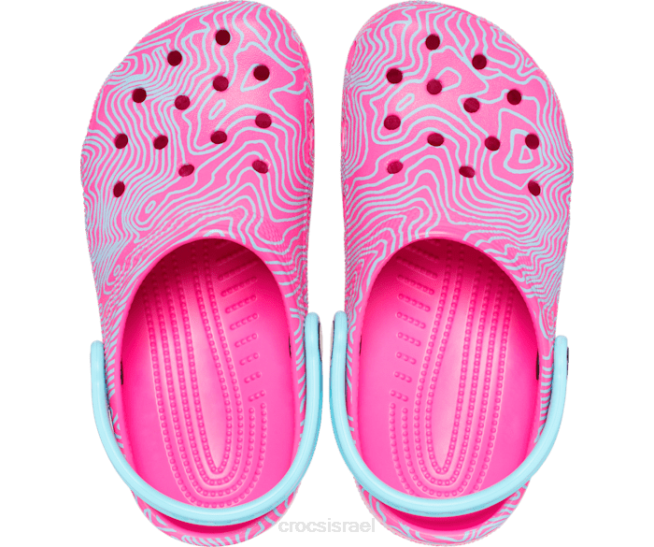 נעליים il Crocs ילדים סתימה טופוגרפית קלאסית מיץ/מולטי 2DZ4579