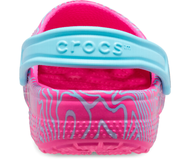 נעליים il Crocs ילדים סתימה טופוגרפית קלאסית מיץ/מולטי 2DZ4579