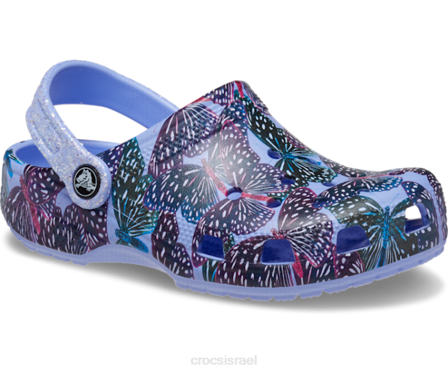 נעליים il Crocs ילדים קבק פרפר קלאסי ג'לי ירח/מולטי 2DZ4580
