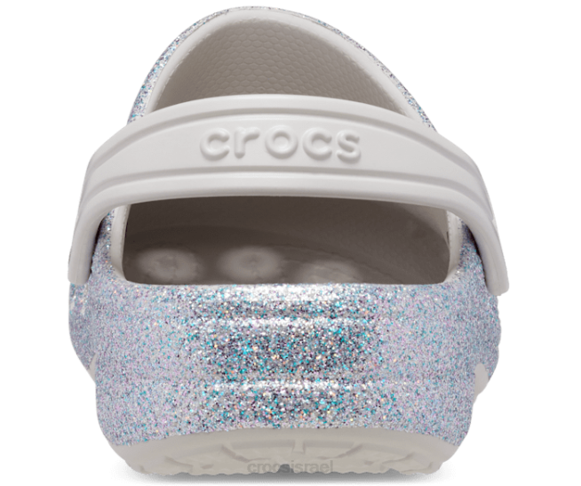 נעליים il Crocs ילדים גוש נצנצים של באיה כסף 2DZ4581