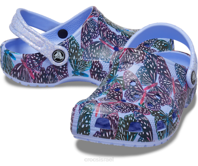 נעליים il Crocs ילדים קבק פרפר קלאסי ג'לי ירח/מולטי 2DZ4584