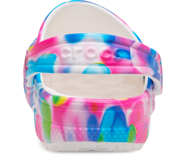 נעליים il Crocs ילדים סתימה סולרית קלאסית ורוד/לבן 2DZ4588