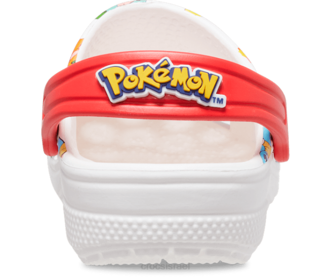 נעליים il Crocs ילדים קבק פוקימון קלאסי לבן/רב 2DZ4589