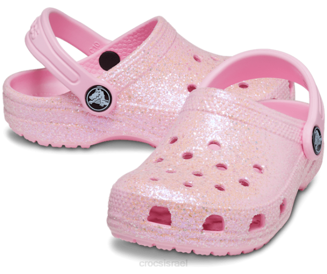 נעליים il Crocs ילדים גוש נצנצים קלאסי פלָמִינגוֹ 2DZ4593