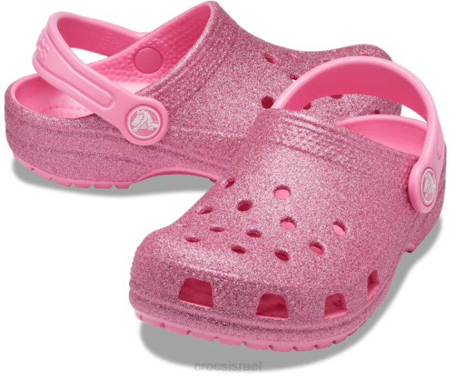 נעליים il Crocs ילדים גוש נצנצים קלאסי לימונדה ורודה 2DZ4594