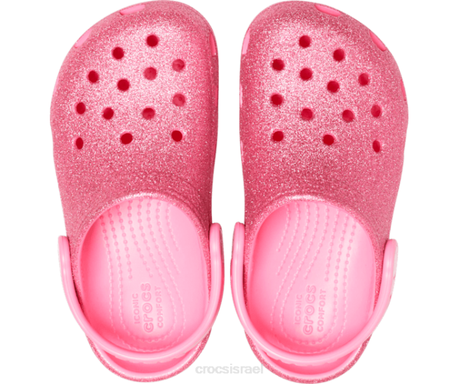 נעליים il Crocs ילדים גוש נצנצים קלאסי לימונדה ורודה 2DZ4594