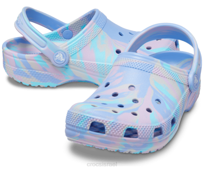 נעליים il Crocs ילדים קבקב שיש קלאסי ג'לי ירח/מולטי 2DZ4596