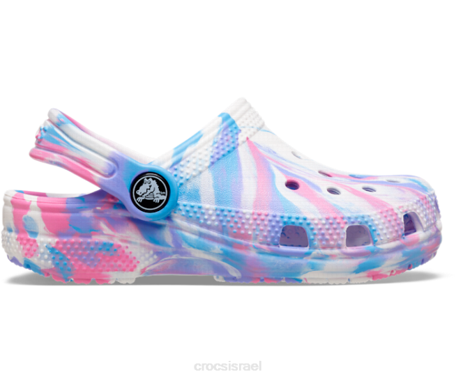 נעליים il Crocs ילדים קבקב שיש קלאסי לבן/ורוד 2DZ4605