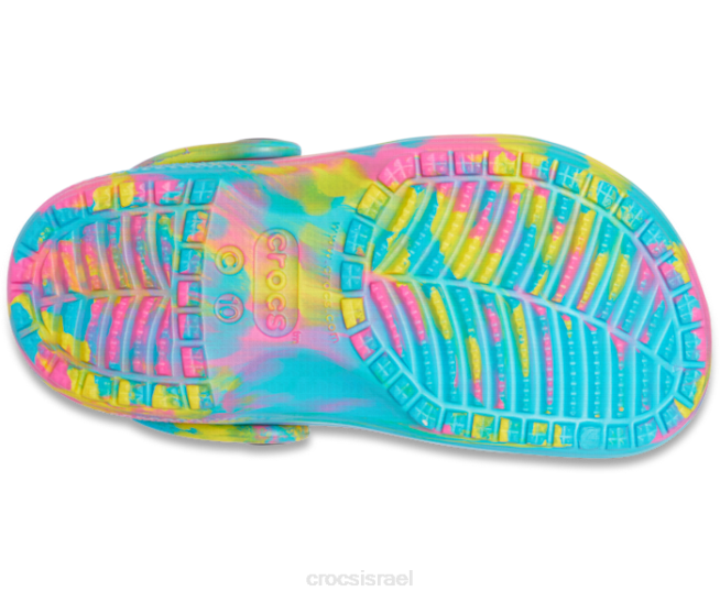 נעליים il Crocs ילדים קבקב שיש קלאסי דיגיטלי אקווה/מולטי 2DZ4607