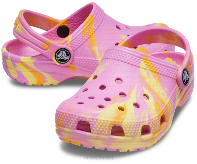 נעליים il Crocs ילדים קבקב שיש קלאסי טפי ורוד/מולטי 2DZ4608