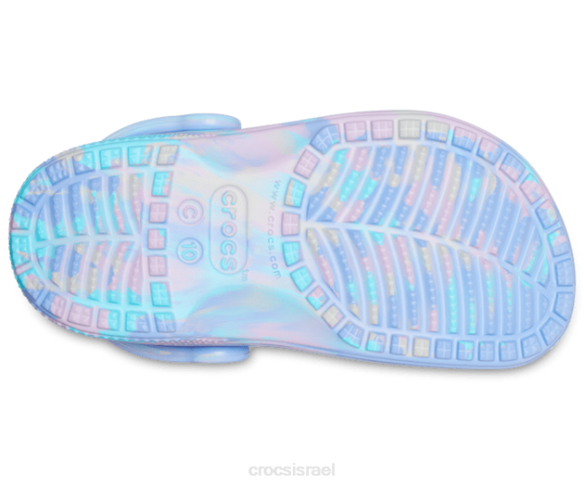 נעליים il Crocs ילדים קבקב שיש קלאסי ג'לי ירח/מולטי 2DZ4610