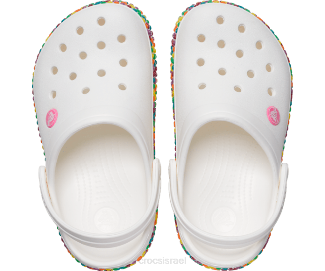נעליים il Crocs ילדים להקת אבני חן לבן 2DZ4612