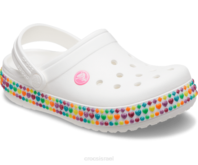 נעליים il Crocs ילדים להקת אבני חן לבן 2DZ4612