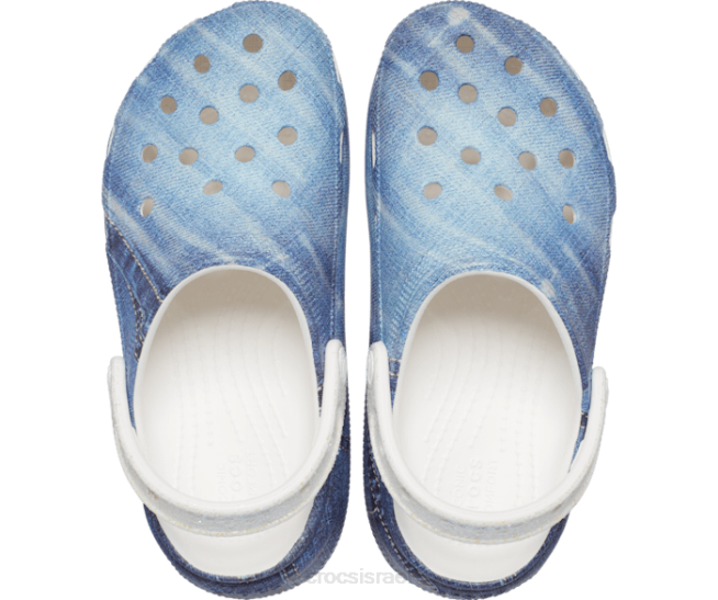 נעליים il Crocs ילדים קבקב ג'ינס חמוד קראש לבן/רב 2DZ4614