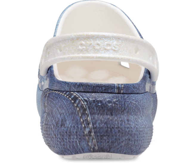 נעליים il Crocs ילדים קבקב ג'ינס חמוד קראש לבן/רב 2DZ4614