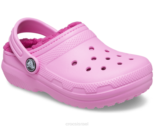 נעליים il Crocs ילדים קבקנית מרופדת קלאסית ורוד טפי 2DZ4625