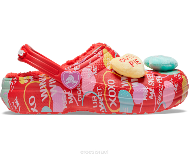 נעליים il Crocs ילדים סתימת מתוקים מוגבהים עם קו קלאסי אָדוֹם 2DZ4627