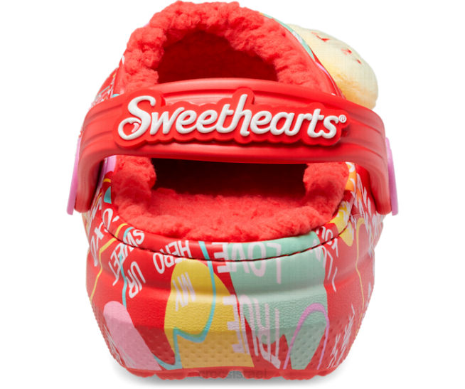 נעליים il Crocs ילדים סתימת מתוקים מוגבהים עם קו קלאסי אָדוֹם 2DZ4627