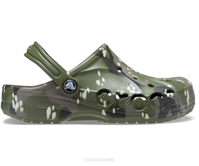 נעליים il Crocs ילדים קבקב מודפס באיה צבא ירוק 2DZ4628