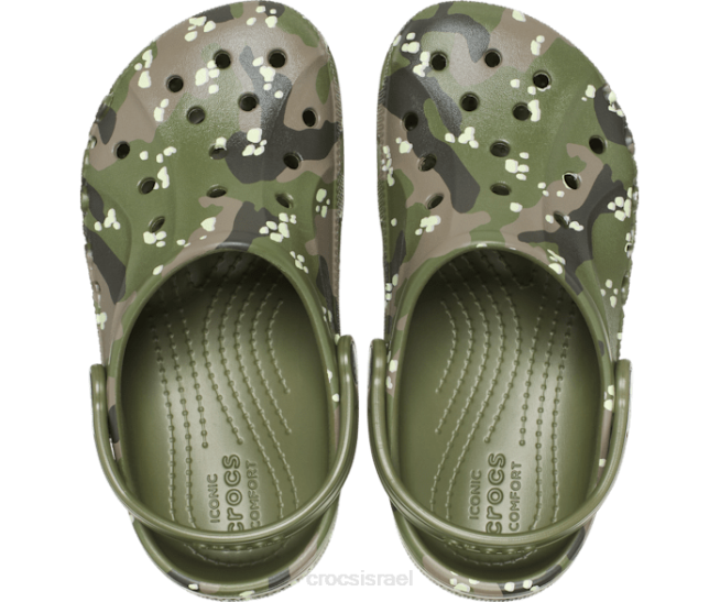 נעליים il Crocs ילדים קבקב מודפס באיה צבא ירוק 2DZ4628