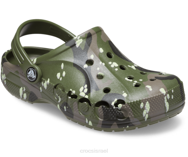 נעליים il Crocs ילדים קבקב מודפס באיה צבא ירוק 2DZ4628