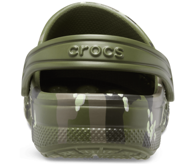 נעליים il Crocs ילדים קבקב מודפס באיה צבא ירוק 2DZ4628