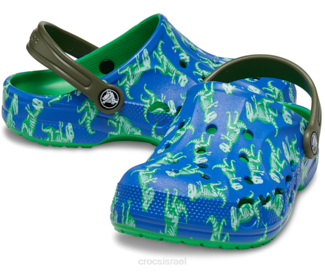 נעליים il Crocs ילדים קבקב מודפס באיה בריח כחול/מולטי 2DZ4629