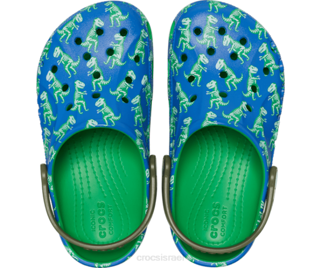 נעליים il Crocs ילדים קבקב מודפס באיה בריח כחול/מולטי 2DZ4629