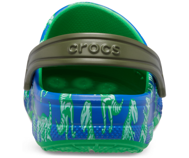 נעליים il Crocs ילדים קבקב מודפס באיה בריח כחול/מולטי 2DZ4629