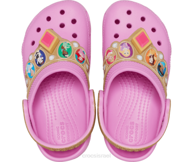 נעליים il Crocs ילדים סתימת אורות נסיכת דיסני קלאסית ורוד טפי 2DZ4633