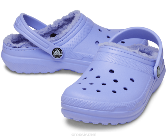נעליים il Crocs ילדים קבקנית מרופדת קלאסית סגול דיגיטלי 2DZ4635