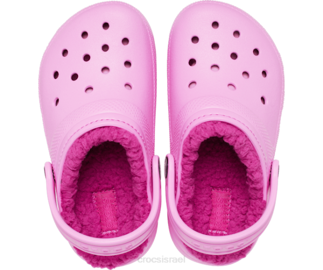 נעליים il Crocs ילדים קבקנית מרופדת קלאסית ורוד טפי 2DZ4636