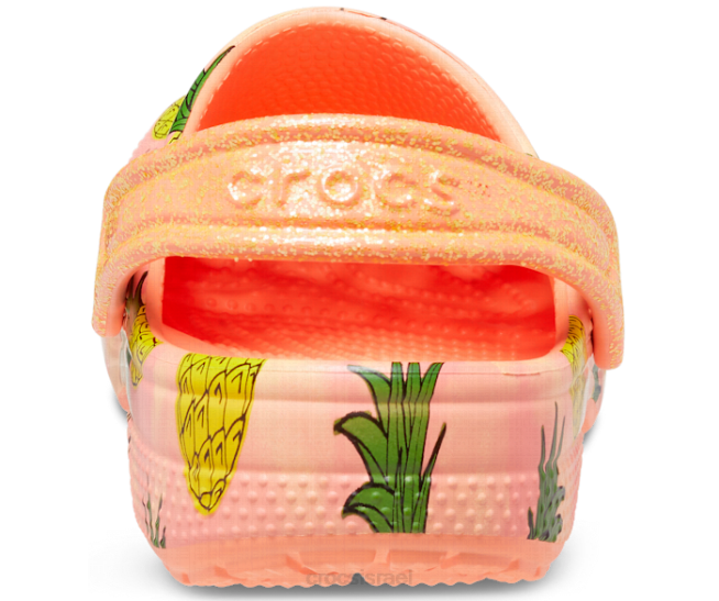 נעליים il Crocs ילדים סתימת מסיבת בריכה קלאסית פפאיה 2DZ4638