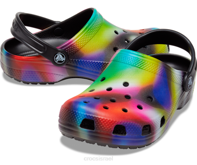 נעליים il Crocs ילדים סתימה סולרית קלאסית שחור/רב 2DZ4642