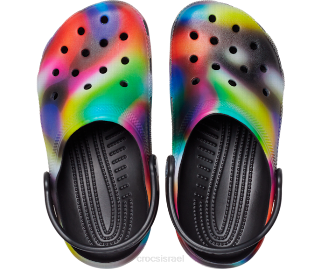 נעליים il Crocs ילדים סתימה סולרית קלאסית שחור/רב 2DZ4642