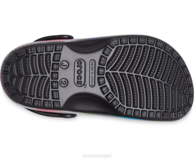 נעליים il Crocs ילדים סתימה סולרית קלאסית שחור/רב 2DZ4642