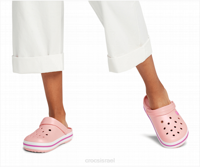 נעליים il Crocs נשים סתימת רצועה ורוד פנינה/סחלב פראי 2DZ464