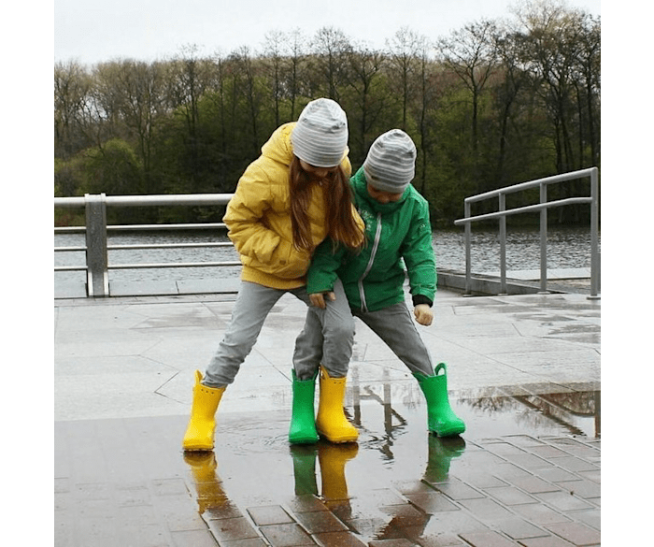 נעליים il Crocs ילדים להתמודד עם מגף גשם ירוק דשא 2DZ4651