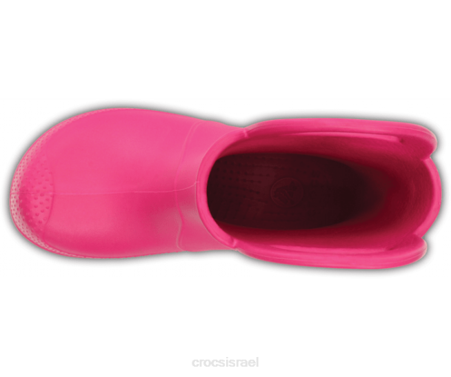 נעליים il Crocs ילדים להתמודד עם מגף גשם ורוד סוכריות 2DZ4654