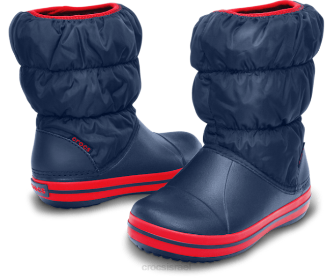 נעליים il Crocs ילדים מגף פחזניות חורף חיל הים/אדום 2DZ4656