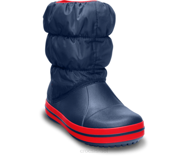 נעליים il Crocs ילדים מגף פחזניות חורף חיל הים/אדום 2DZ4656