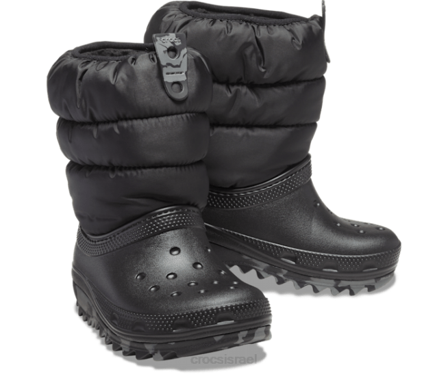 נעליים il Crocs ילדים מגף ניאו פאף קלאסי שָׁחוֹר 2DZ4662