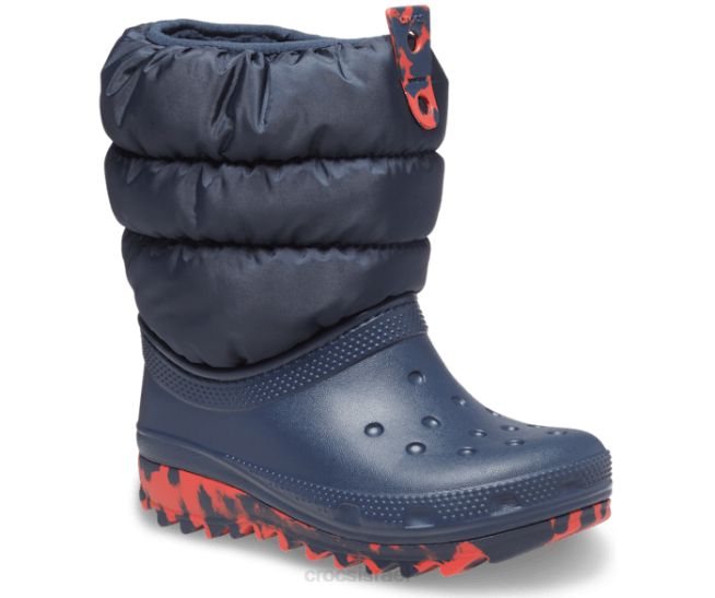 נעליים il Crocs ילדים מגף ניאו פאף קלאסי חיל הים 2DZ4663