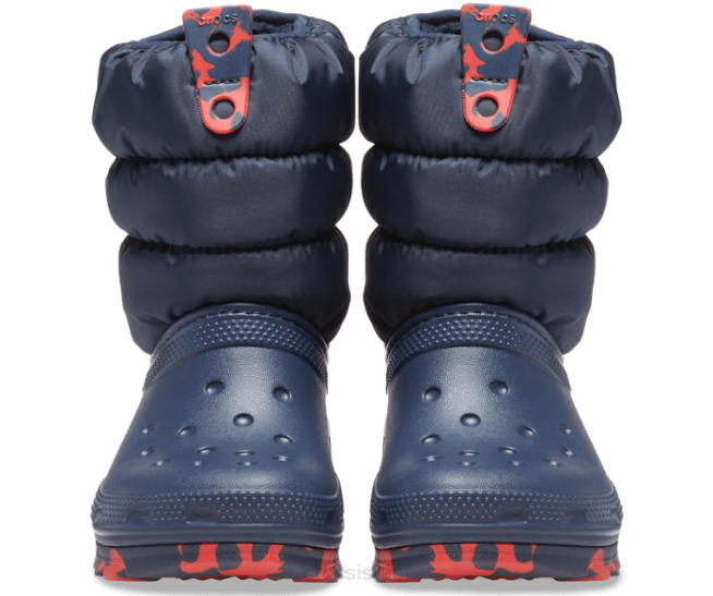 נעליים il Crocs ילדים מגף ניאו פאף קלאסי חיל הים 2DZ4663