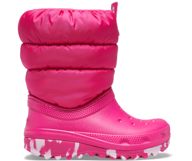 נעליים il Crocs ילדים מגף ניאו פאף קלאסי ורוד סוכריות 2DZ4664