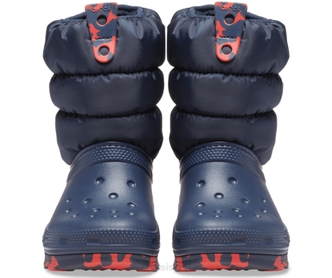 נעליים il Crocs ילדים מגף ניאו פאף קלאסי חיל הים 2DZ4668