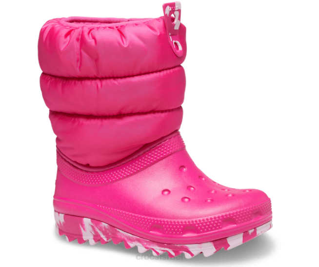 נעליים il Crocs ילדים מגף ניאו פאף קלאסי ורוד סוכריות 2DZ4669