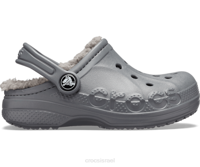 נעליים il Crocs ילדים קבקב מרופד באיה פֶּחָם 2DZ4670