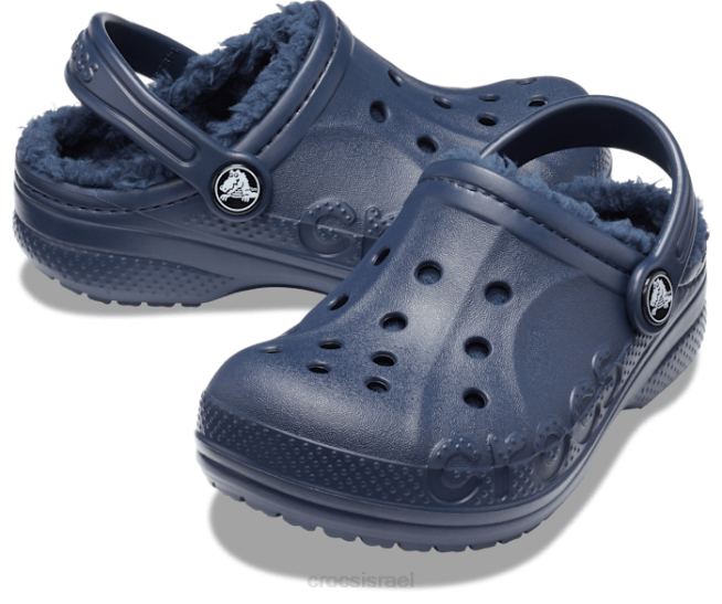 נעליים il Crocs ילדים קבקב מרופד באיה חיל הים 2DZ4672